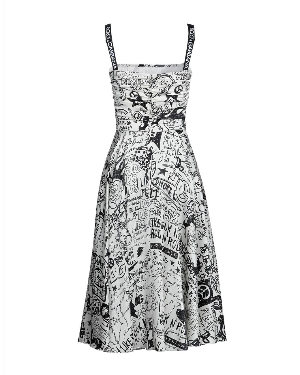 Dolce & Gabbana White Midi Dress