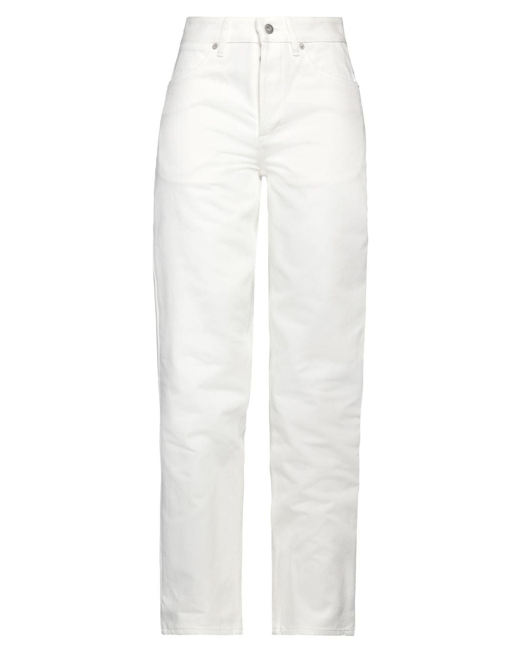 Jil Sander White Denim Trousers