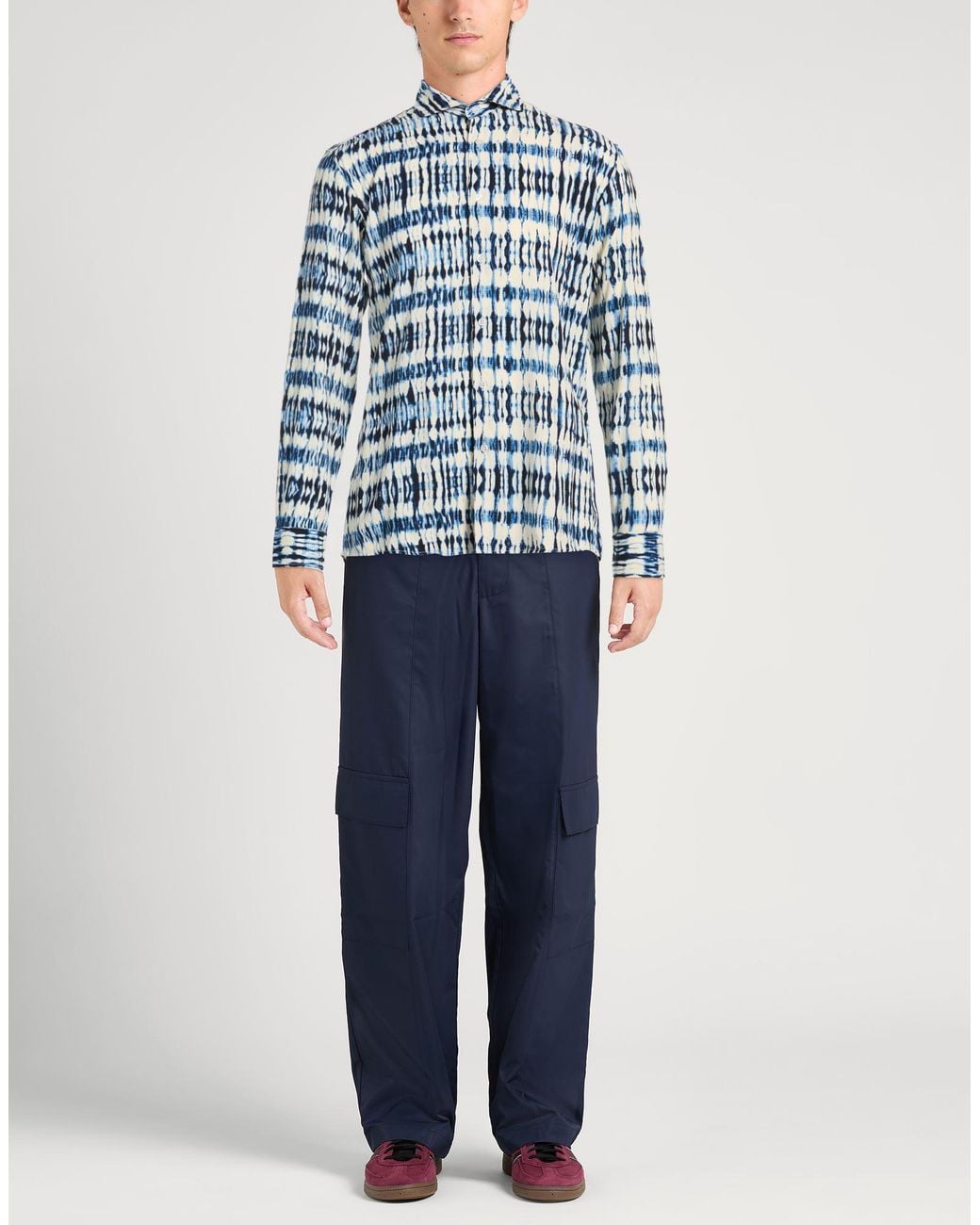 Daniele Alessandrini Blue Shirt Viscose for men