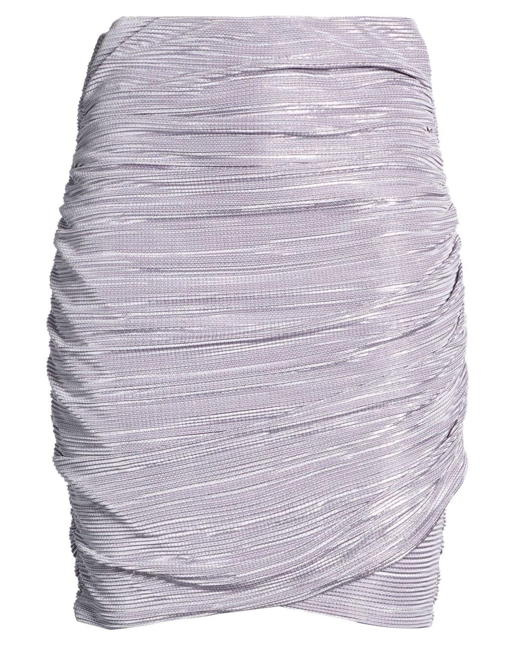 Sabina Musayev Gray Mini Skirt Polyester