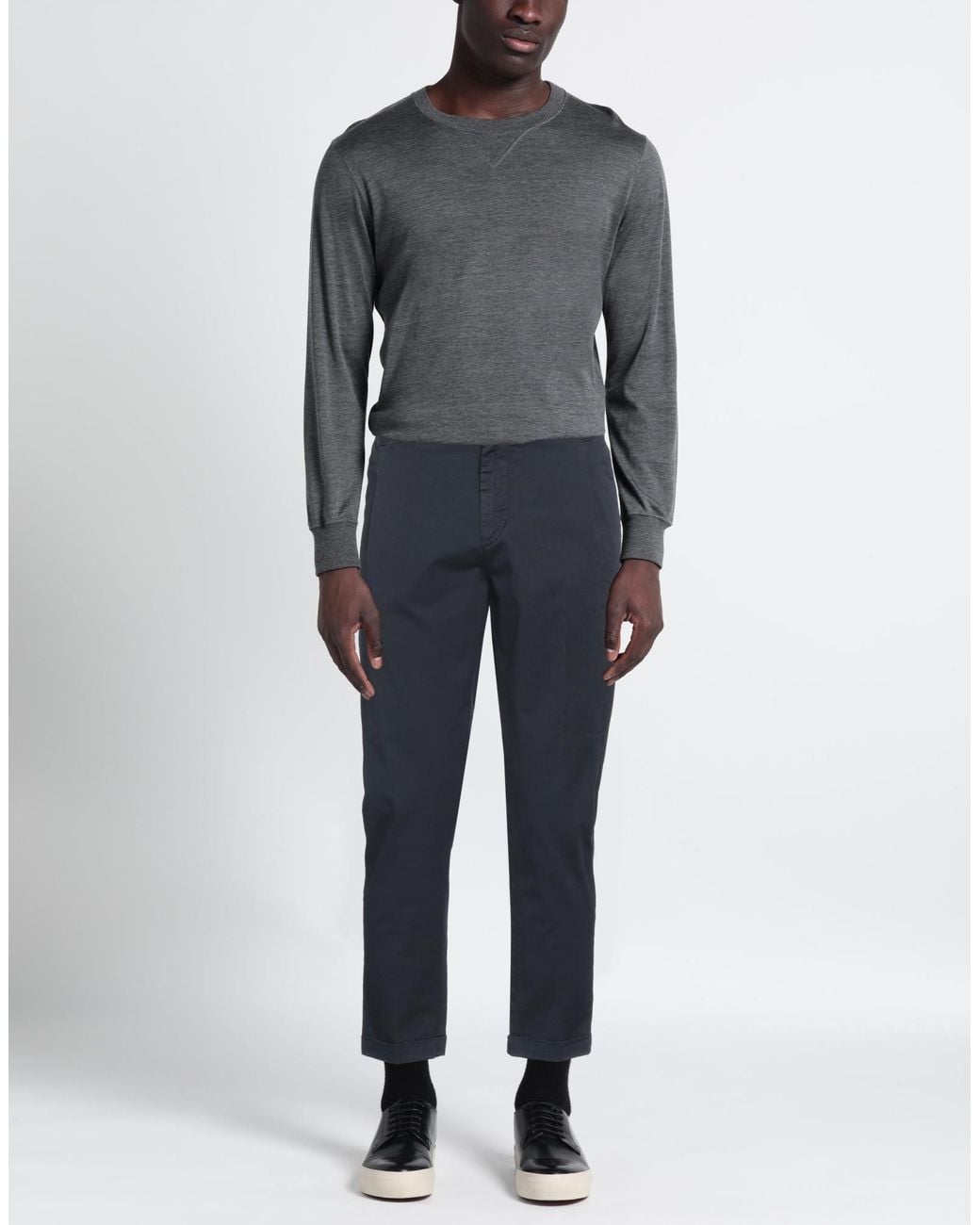 Stilosophy Blue Pants Cotton, Elastane for men