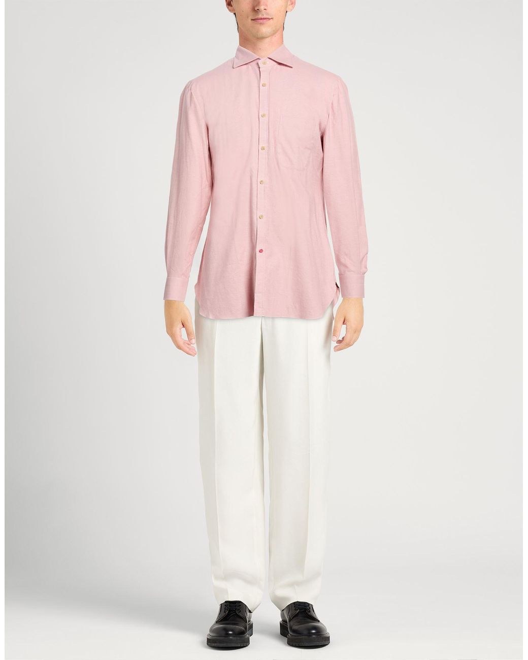 Isaia Pink Shirts for men