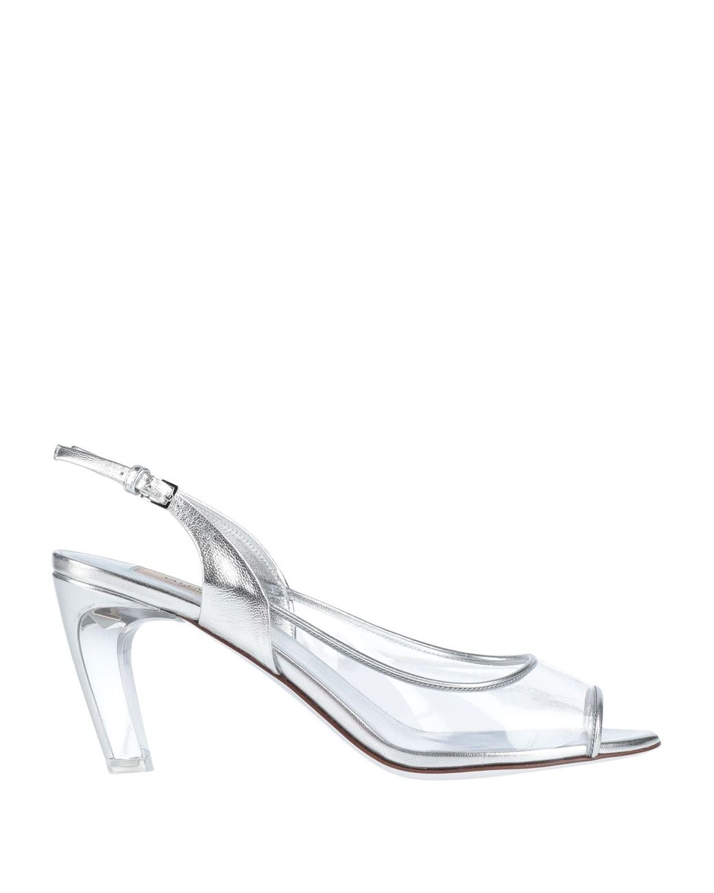 valentino sandals silver