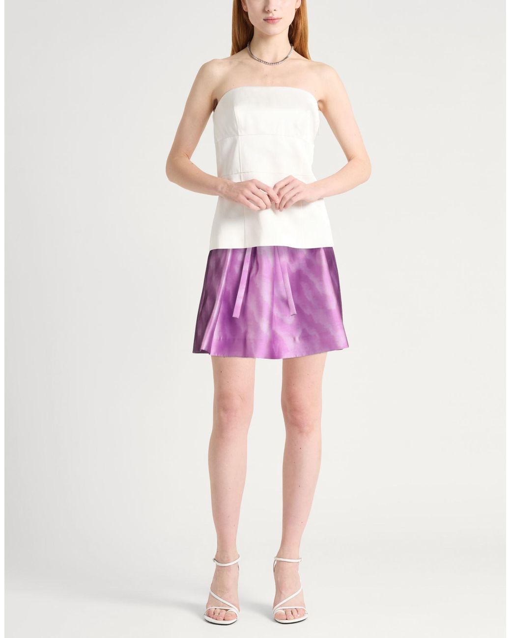 MSGM Purple Mini Skirt