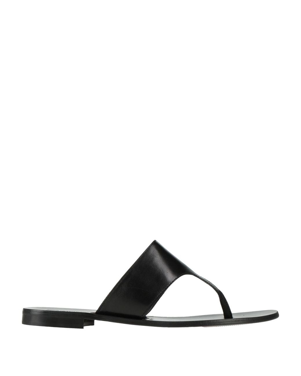 Divine Follie Black Thong Sandal