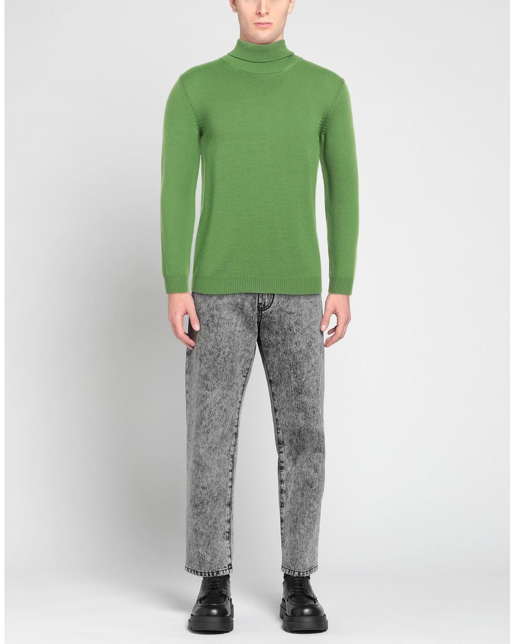Roberto Collina Rollkragenpullover in Green für Herren