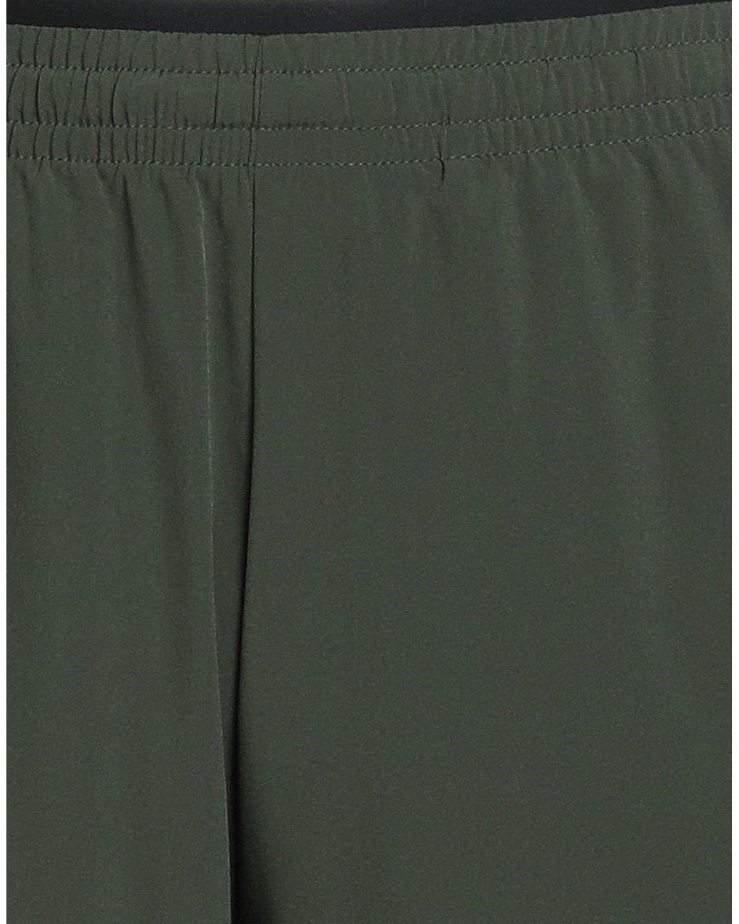EA7 Green Dark Shorts & Bermuda Shorts Polyester, Elastane for men