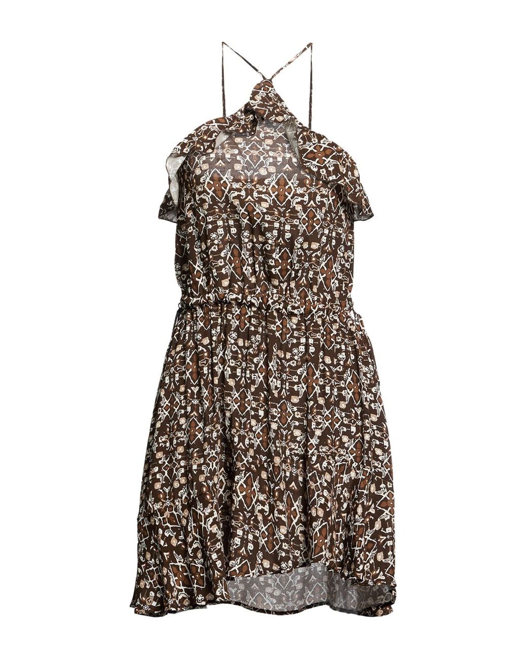 ViCOLO Brown Mini Dress Viscose