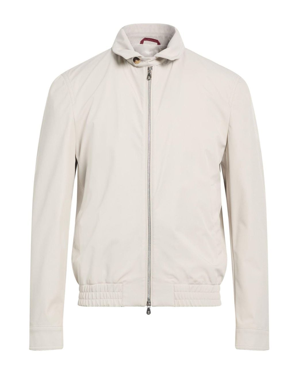 Brunello Cucinelli White Jacket Polyamide, Elastane for men