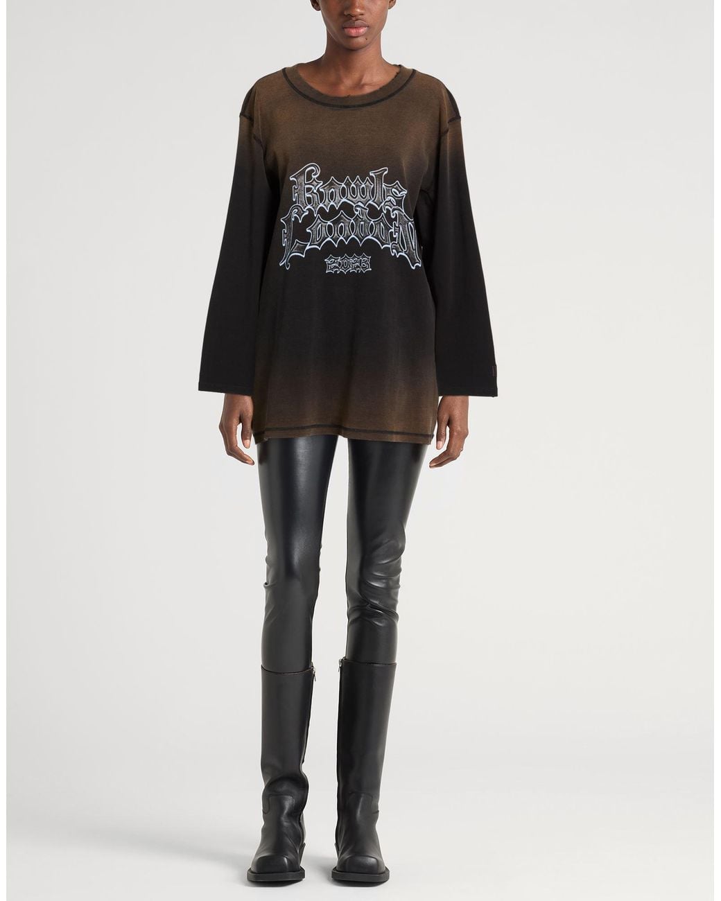 KNWLS Black Sweatshirt Recycled Cotton, Organic Cotton, Elastane