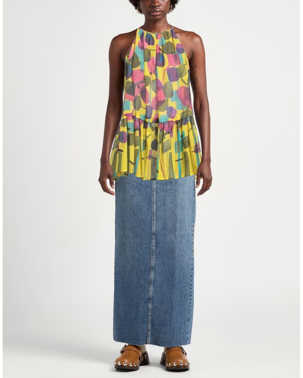 Manila Grace Yellow Top Cotton