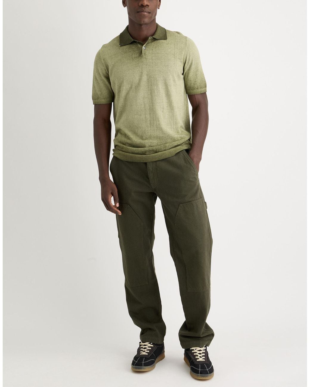 Pullover Alpha Studio de hombre de color Green