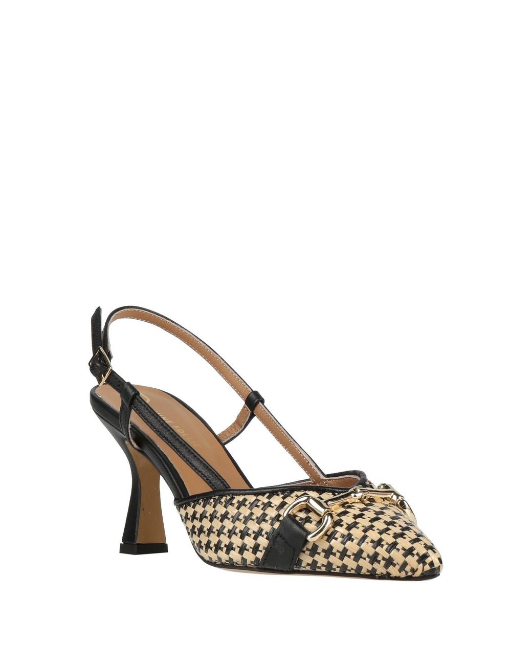 Divine Follie Metallic Pumps Natural Raffia