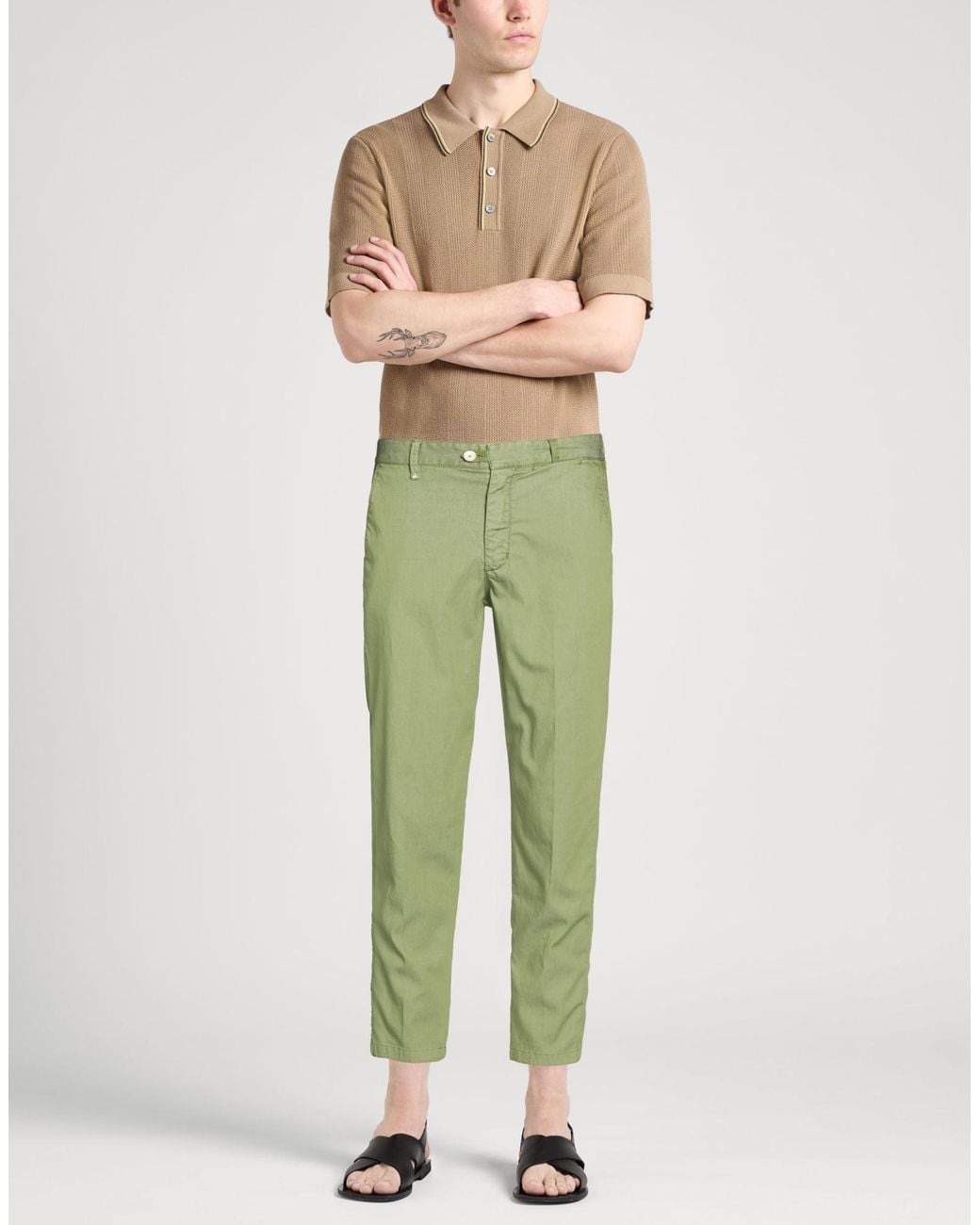 Berna Green Pants for men