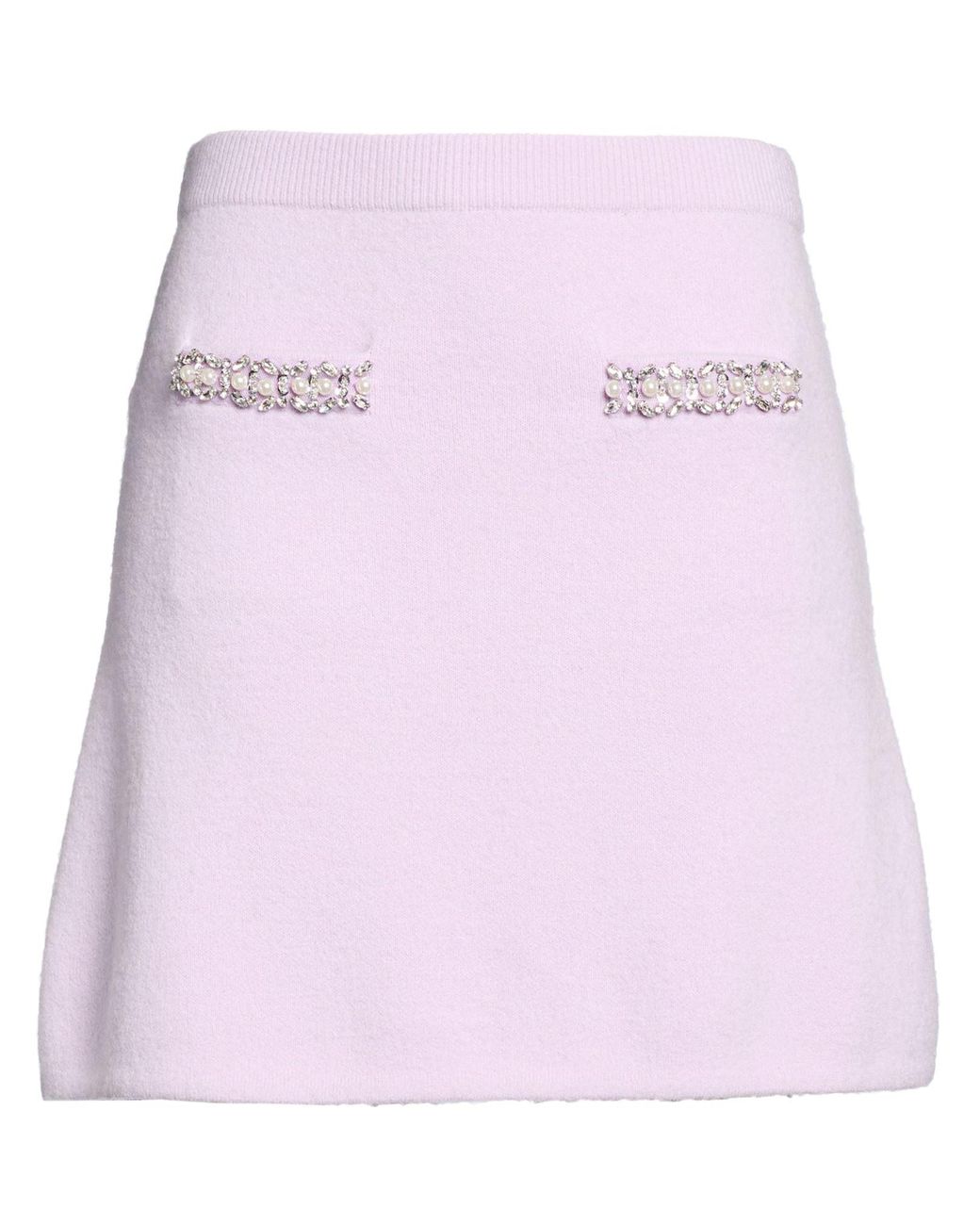 Self-Portrait Pink Mini Skirt