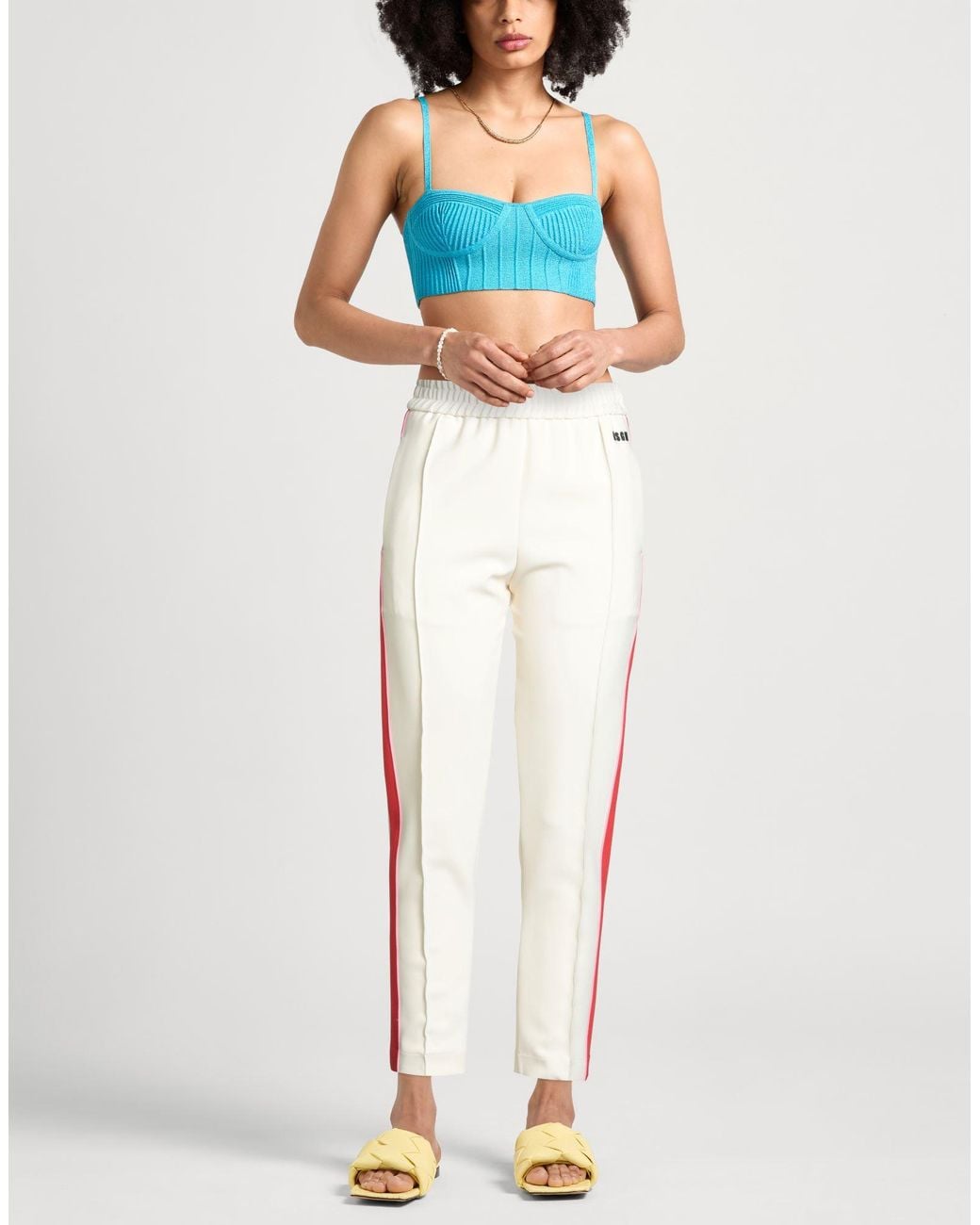MSGM White Trouser