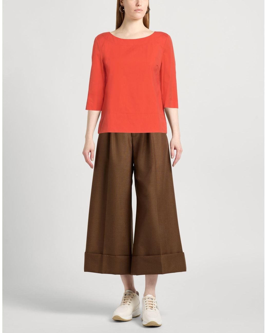 Liviana Conti Red Top Cotton, Polyamide, Elastane