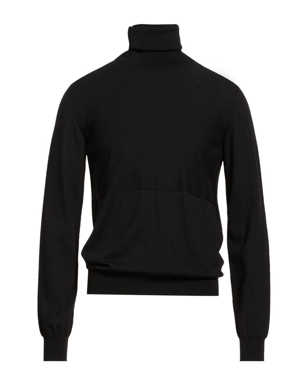 Jil Sander Black Turtleneck Virgin Wool for men