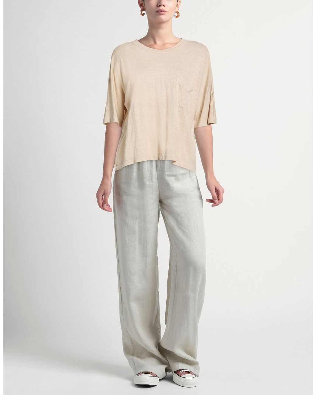 Shirt C-zero Natural T-Shirt Linen