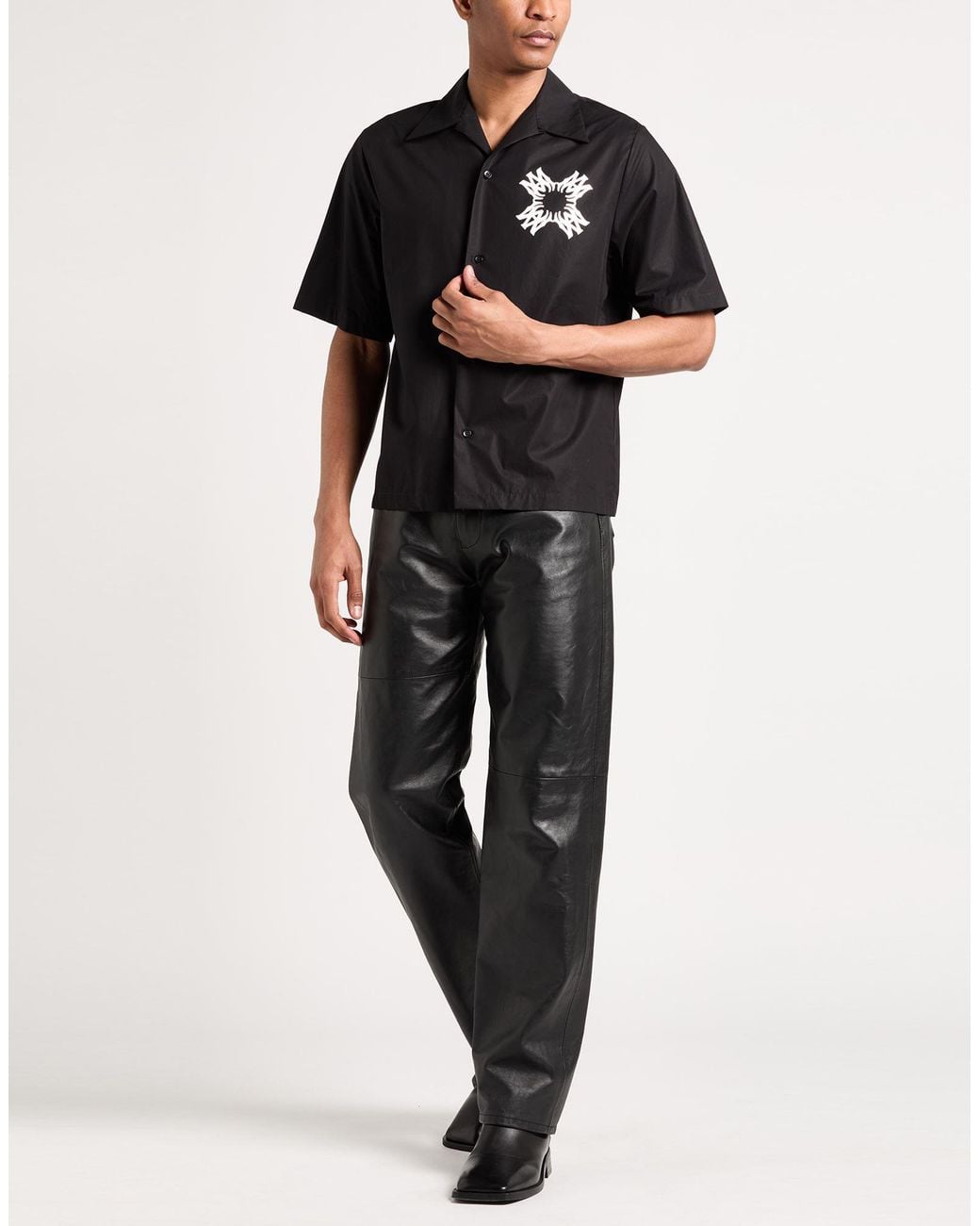 Amiri Black Shirt Cotton for men