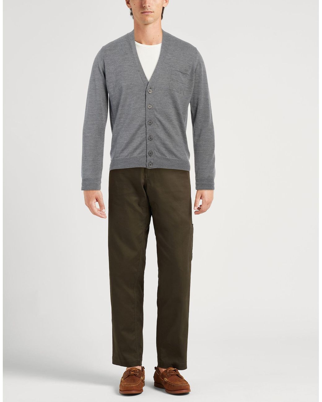 Alpha Studio Gray Cardigan for men