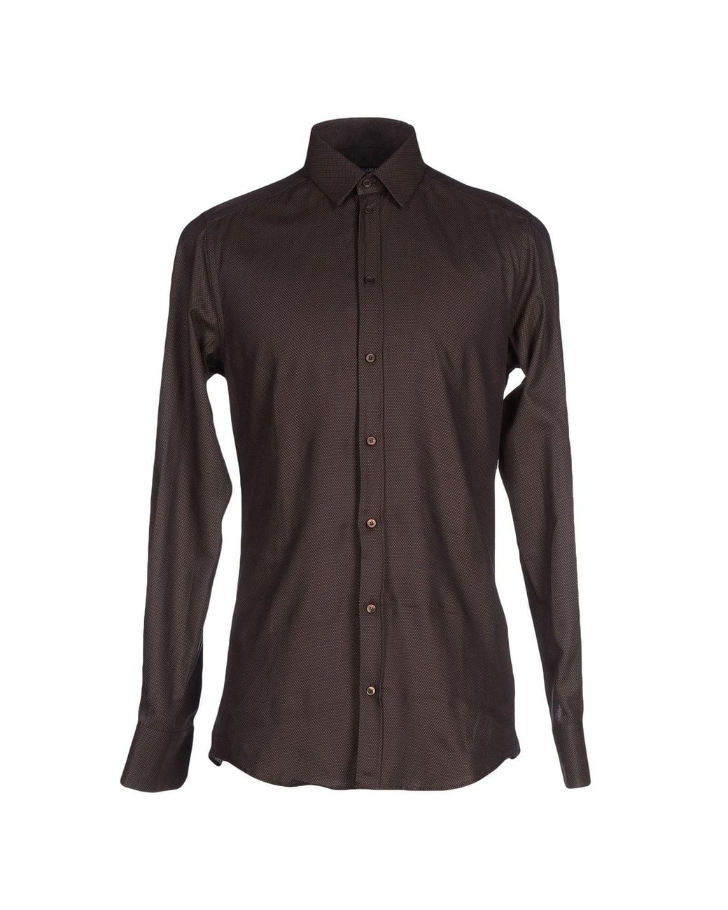 Dolce & Gabbana Brown Dark Shirt Cotton for men