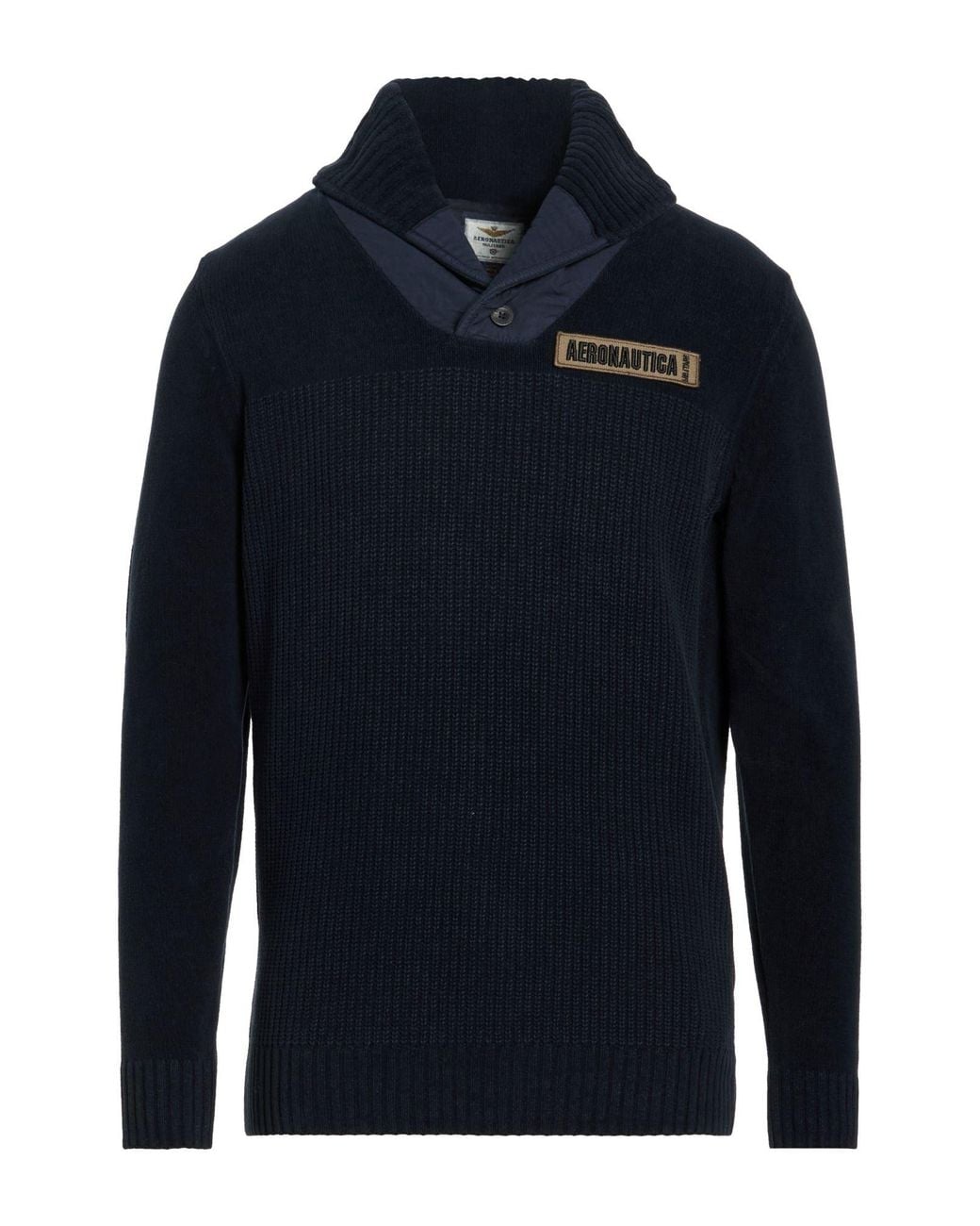 Aeronautica Militare Blue Sweater Cotton for men