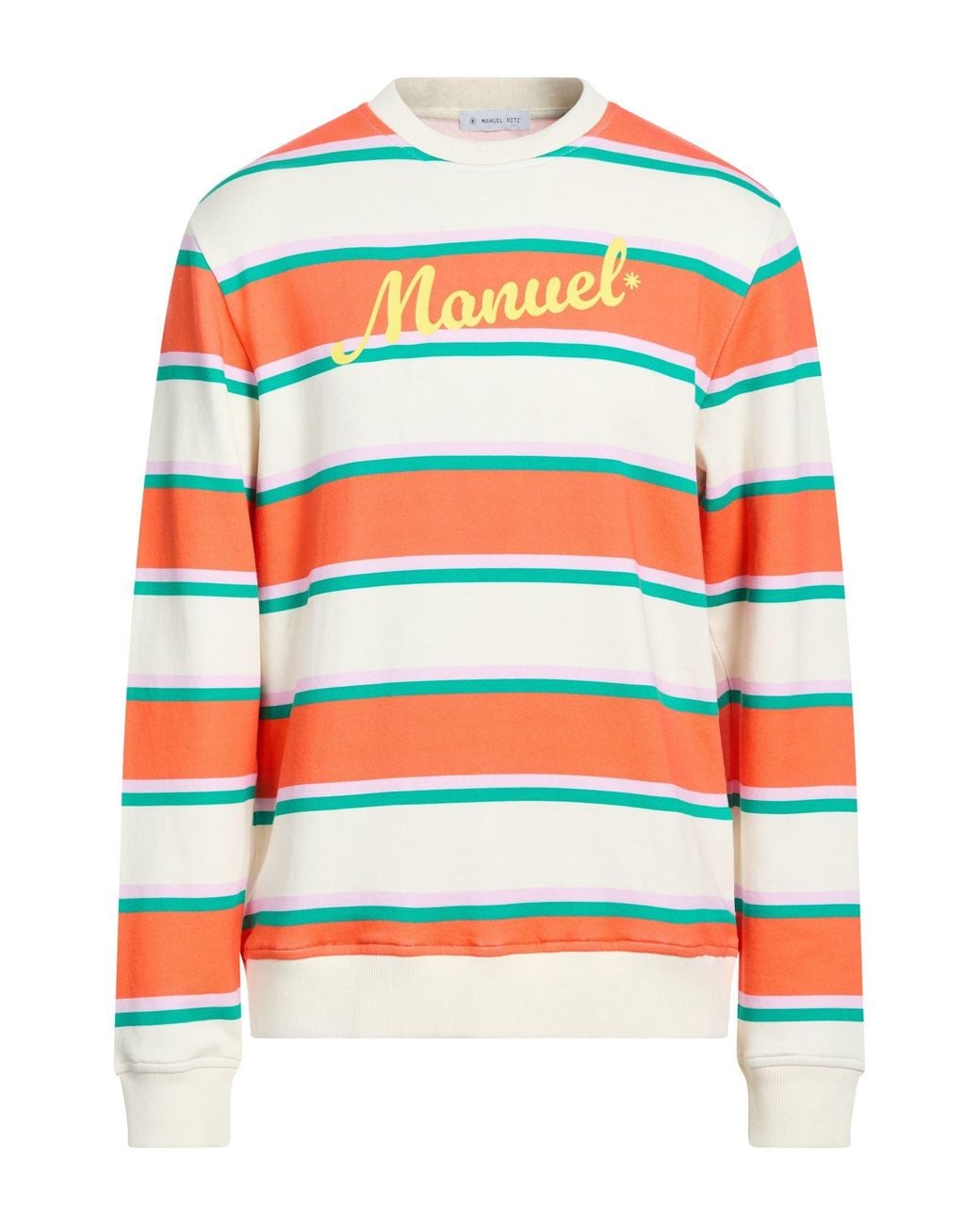 Manuel Ritz White Sweatshirt Cotton for men