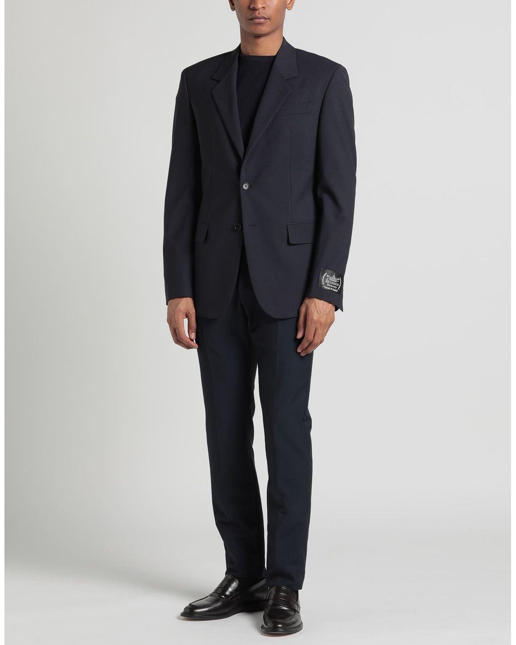 MSGM Blue Blazer Virgin Wool, Elastane for men
