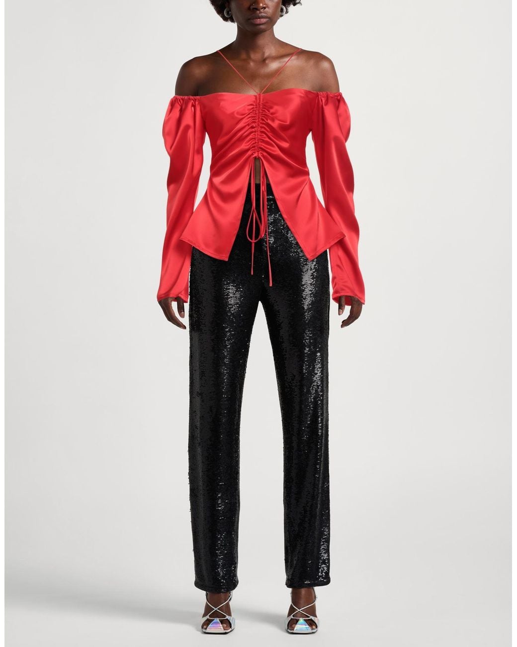 Top David Koma de color Red