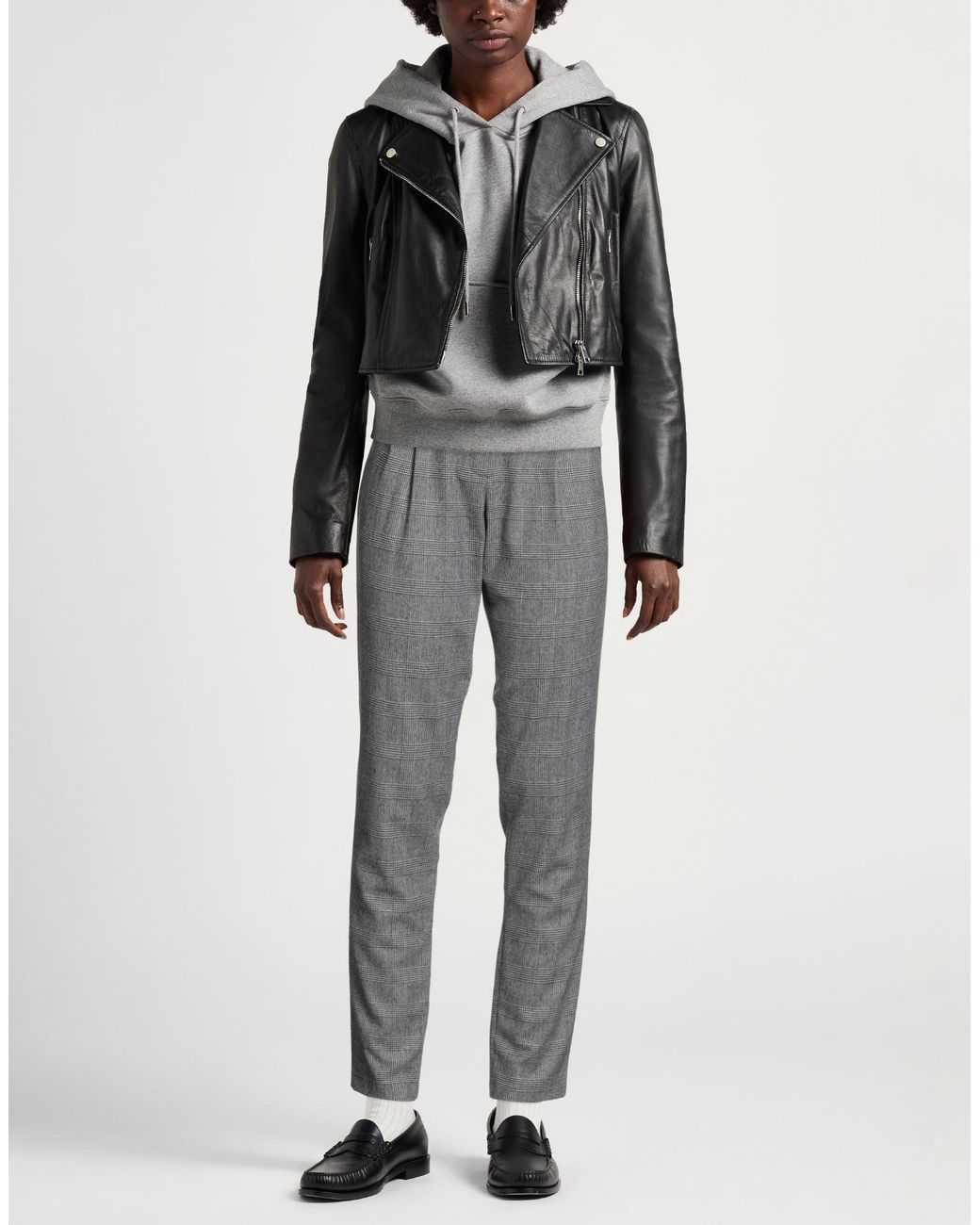 Paul & Joe Gray Pants Wool, Polyamide, Elastane