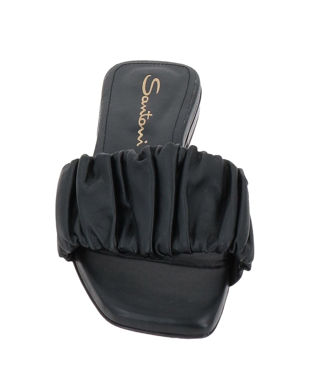 Santoni Black Sandals