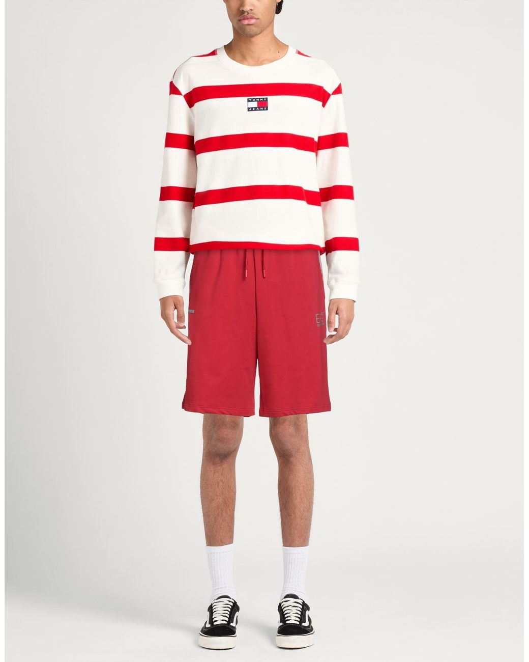 EA7 Red Shorts & Bermuda Shorts for men