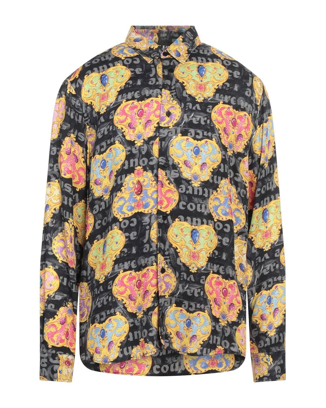 Versace Jeans Couture Gray Shirt Viscose for men