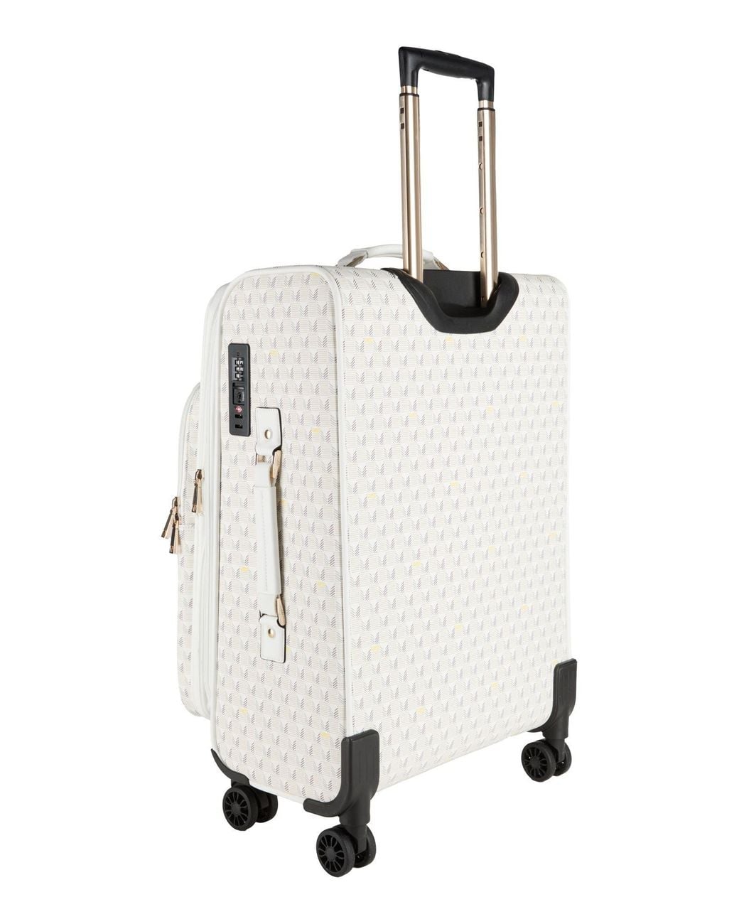 Guess White Wheeled Luggage