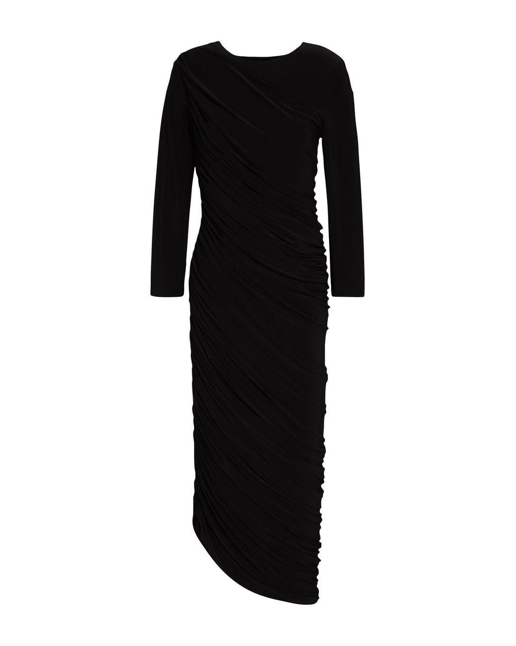 Norma Kamali Black Midi Dress