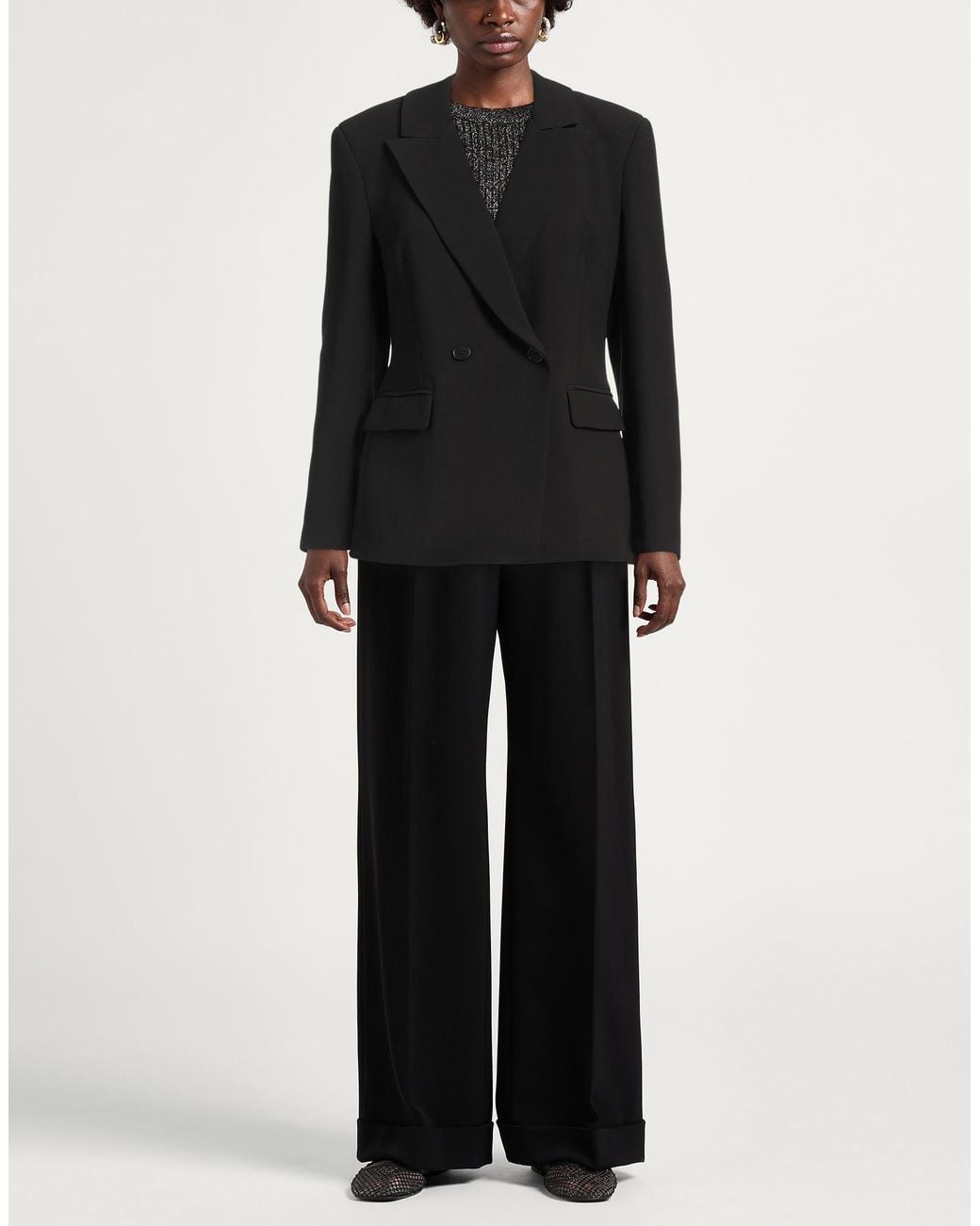 Kaos Black Blazer Polyester, Elastane