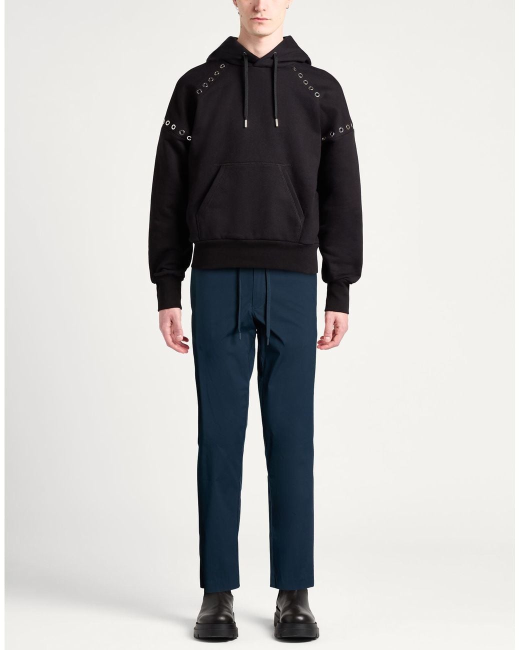 SELECTED Blue Midnight Pants Organic Cotton, Nylon, Cotton, Elastane for men