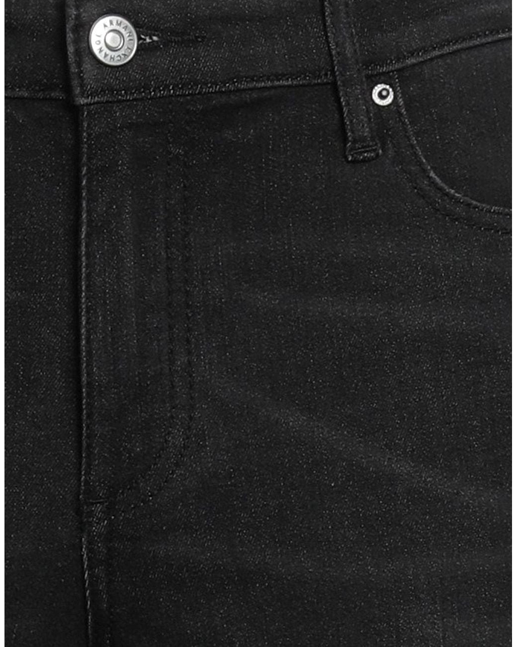 ARMANI EXCHANGE Black Jeans Cotton, Polyester, Viscose, Elastane
