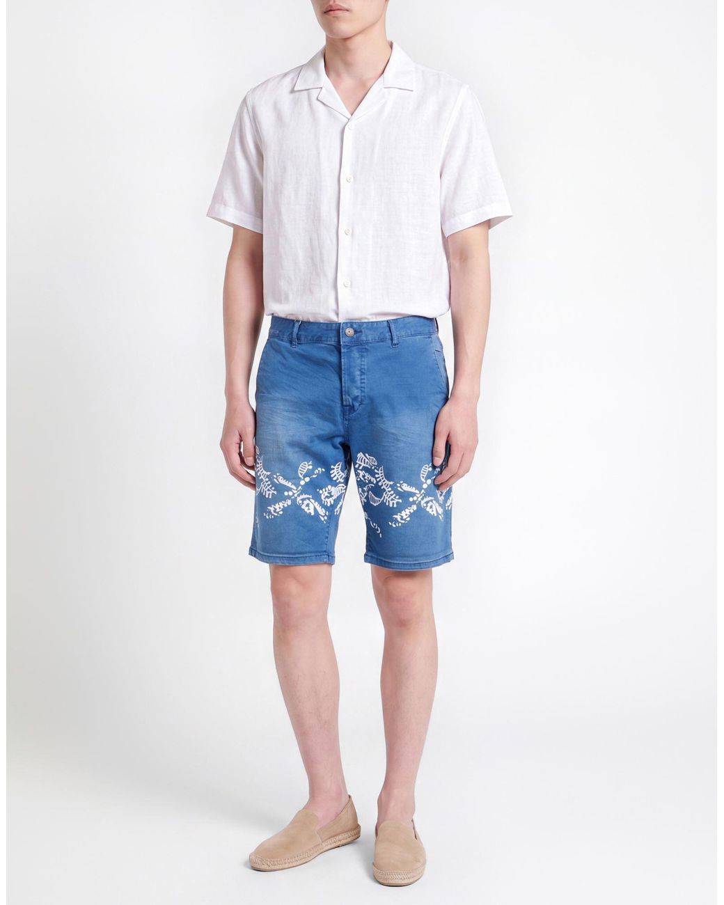 Scotch & Soda Blue Denim Shorts for men