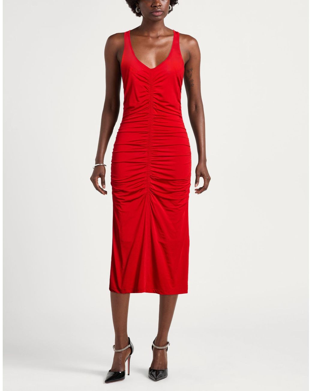 8pm Red Midi Dresses