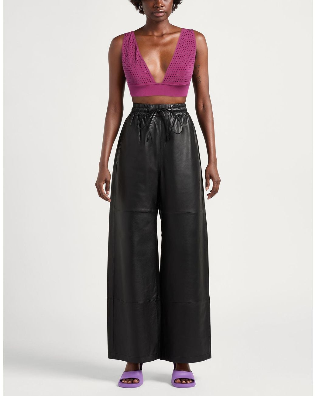 8pm Purple Top Viscose, Elastane