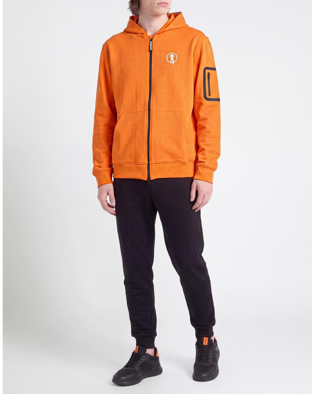 Bikkembergs Orange Sweatshirt Cotton, Polyester, Lycra for men
