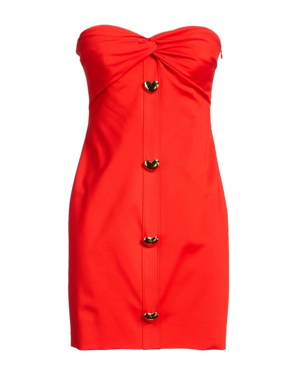 Moschino Red Mini Dress Viscose, Polyamide, Elastane