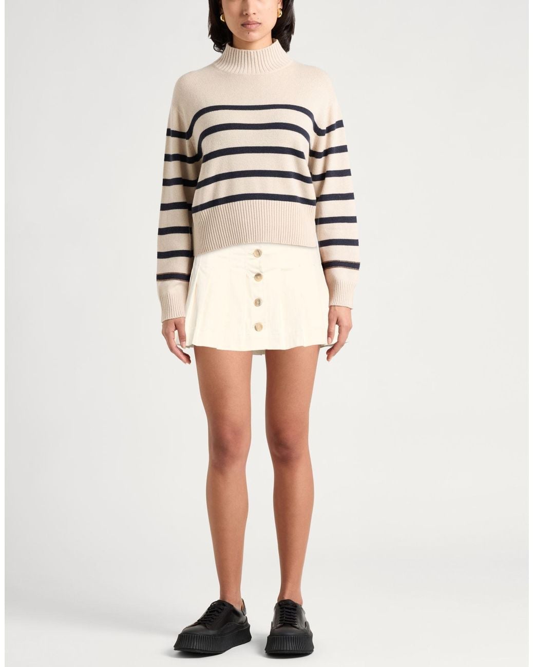 Semicouture Natural Mini Skirts