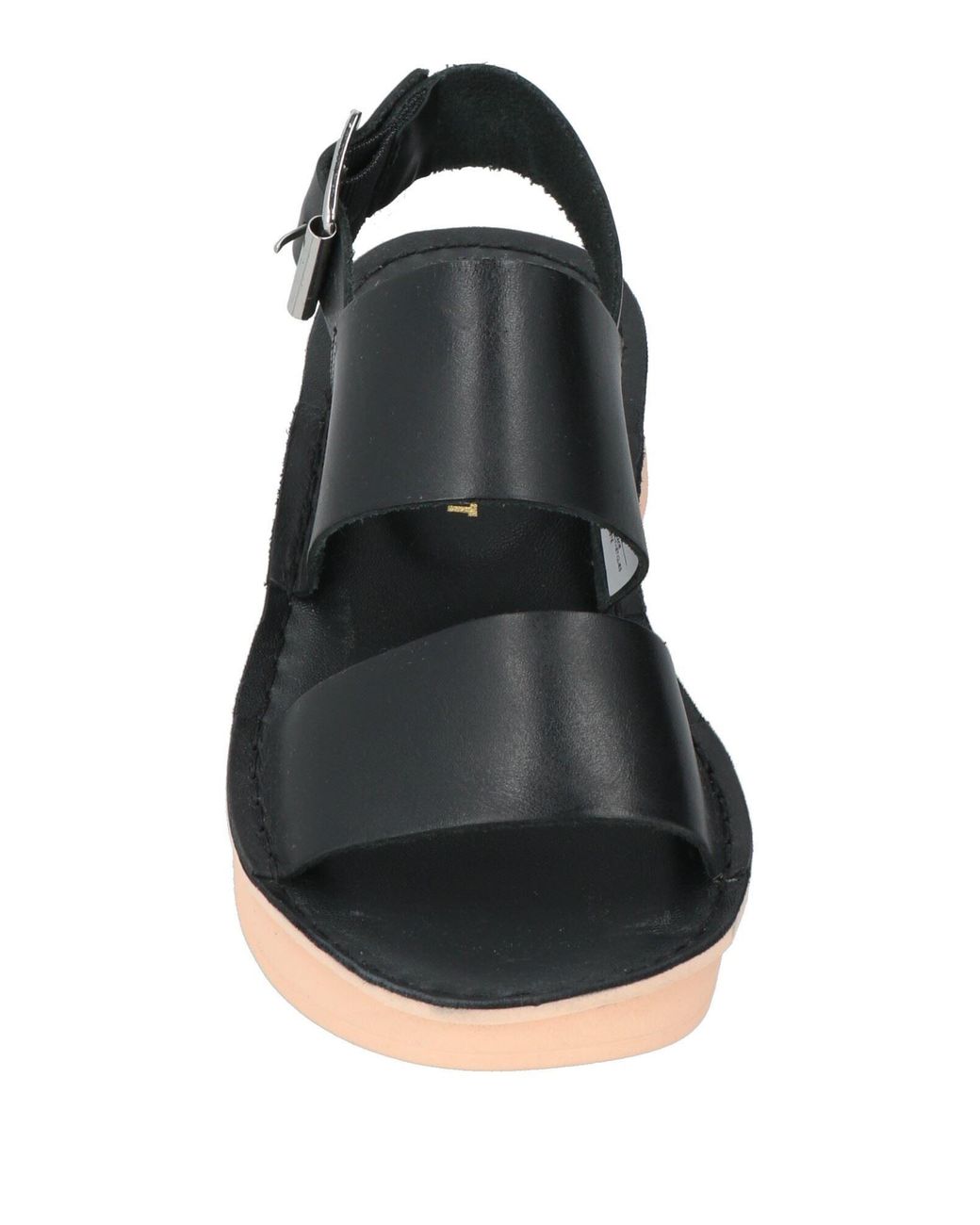 Clarks Black Authentic Polyveldt Sandals Leather