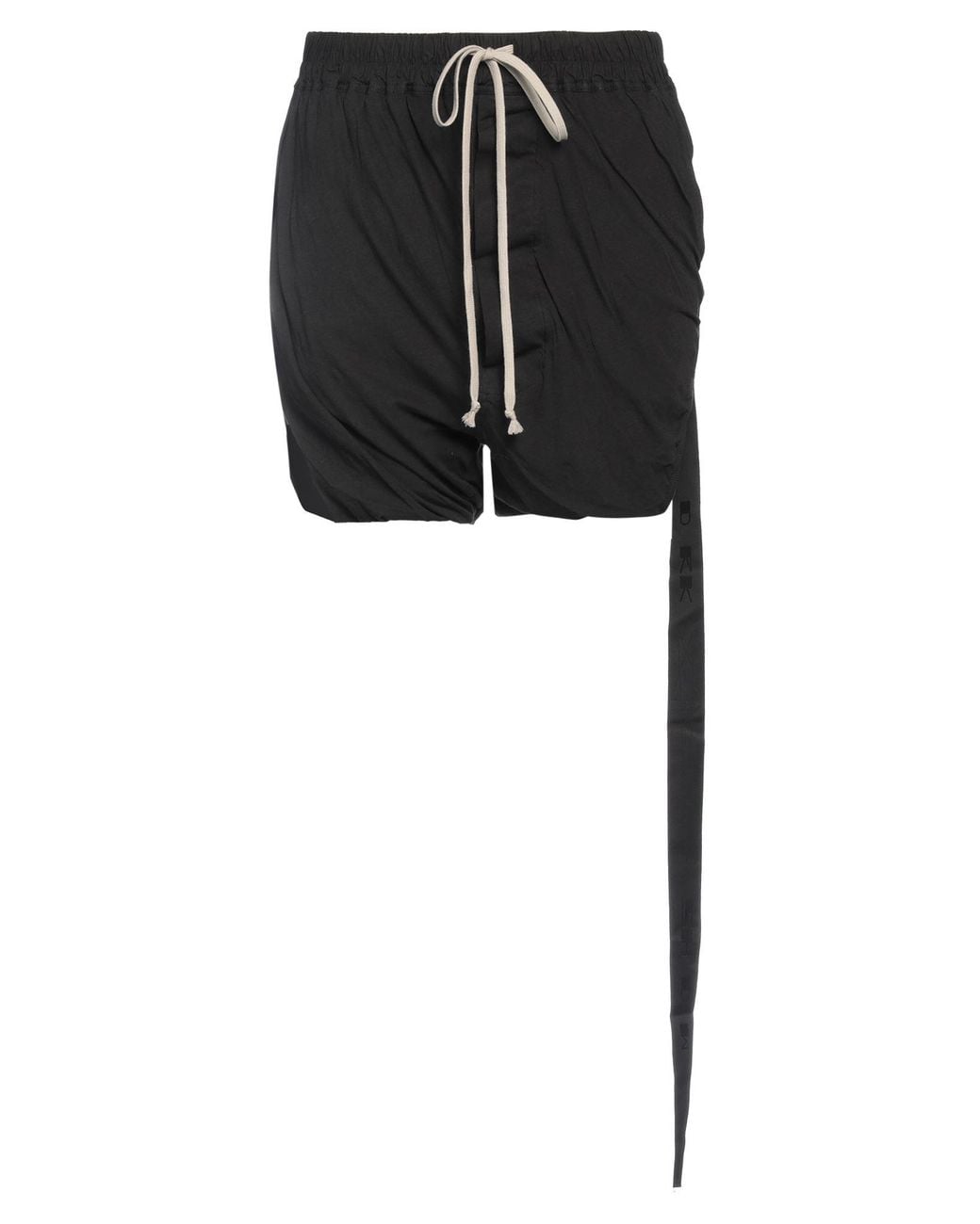 Rick Owens Black Shorts & Bermuda Shorts Cotton