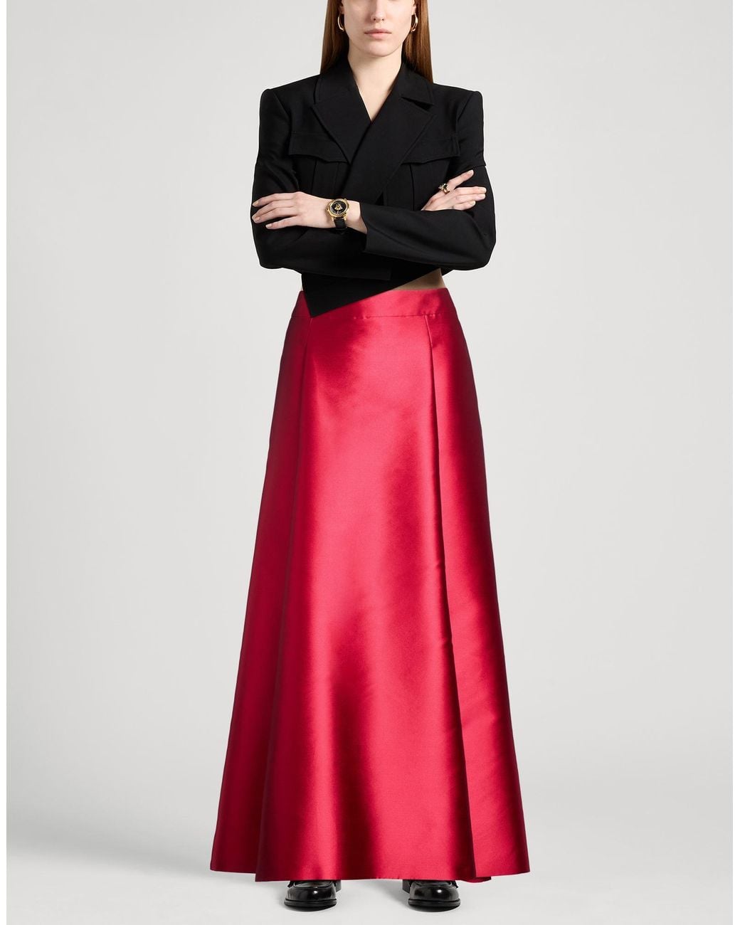 Alberta Ferretti Red Maxi Skirts