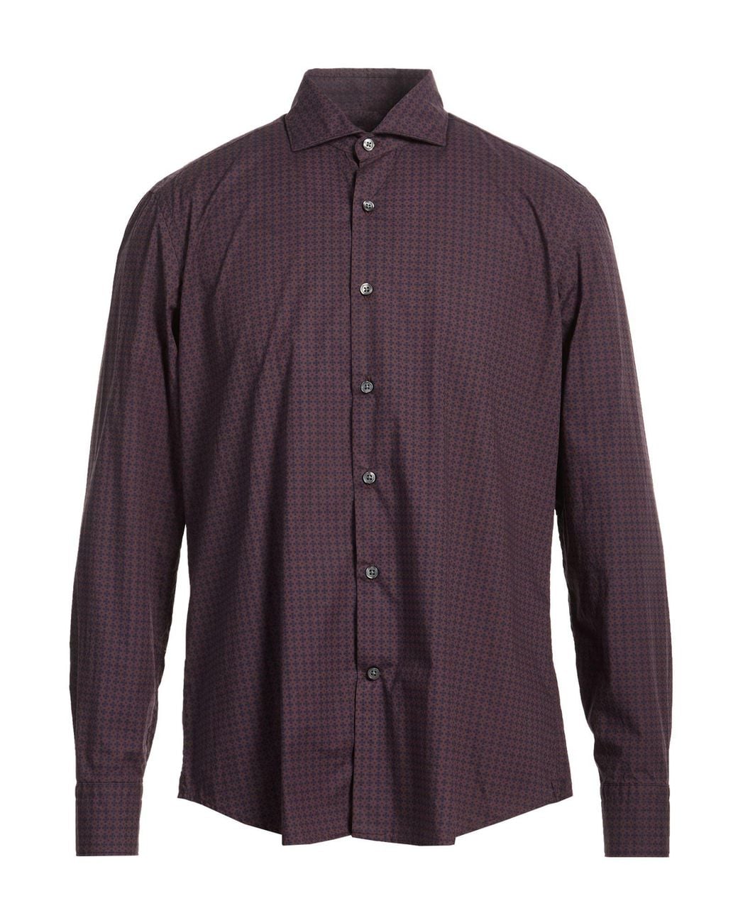 Ghirardelli Purple Shirt Cotton for men