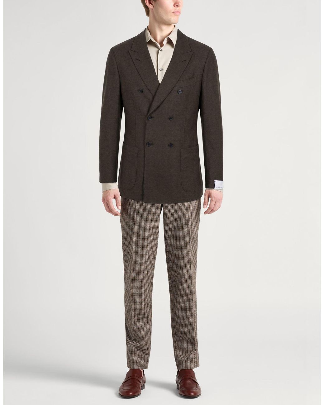 Caruso Black Blazer Wool for men